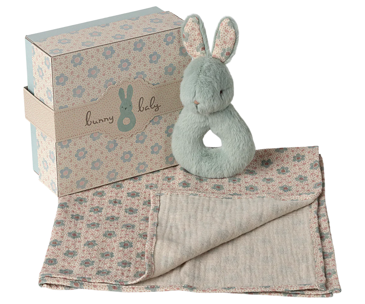 MAILEG Rabbit Rattle Set