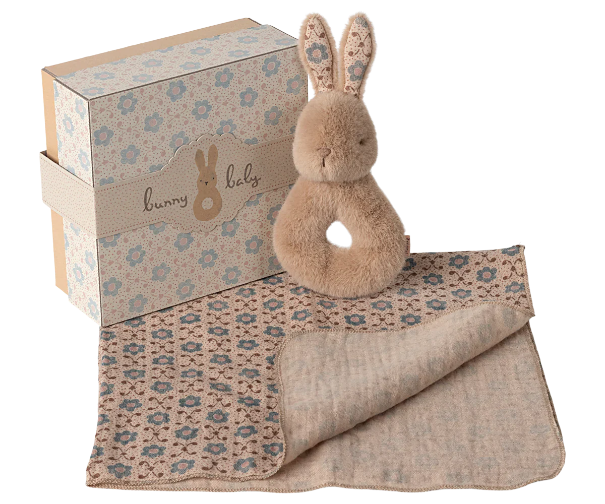 MAILEG Rabbit Rattle Set