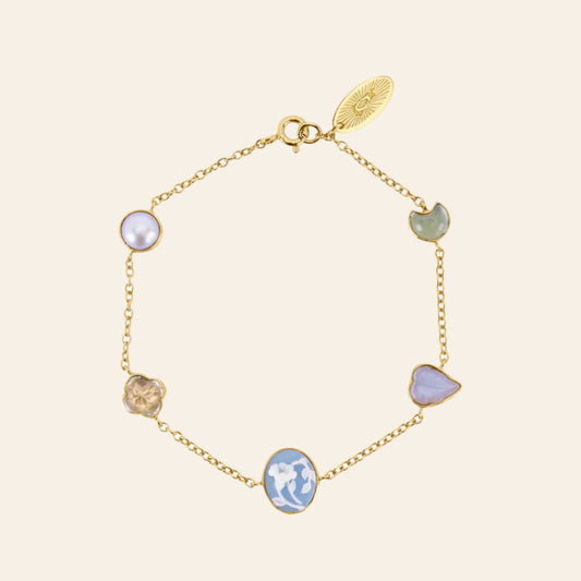 GRAINNE MORTON Cameo Five Mini Charm Bracelet