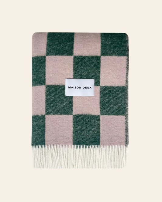 MAISON DEUX Checkerboard Blanket