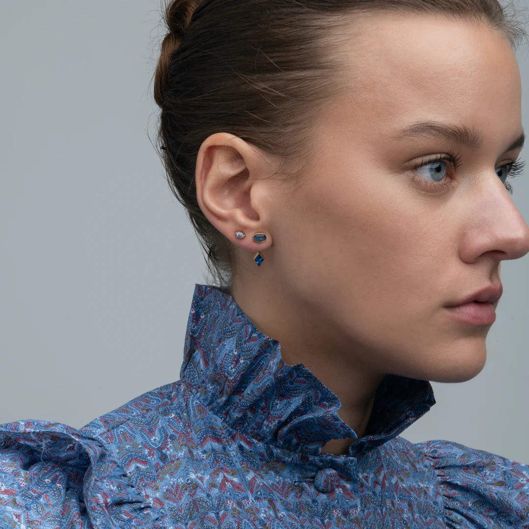 GRAINNE MORTON Green Eye Stud Earring Single