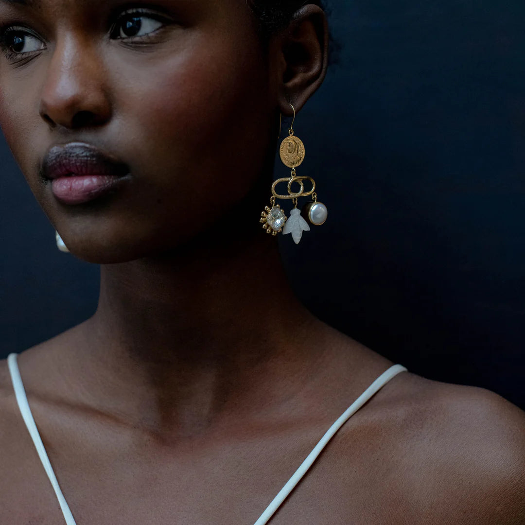 GRAINNE MORTON Decorative Linked Balance Drop Earrings