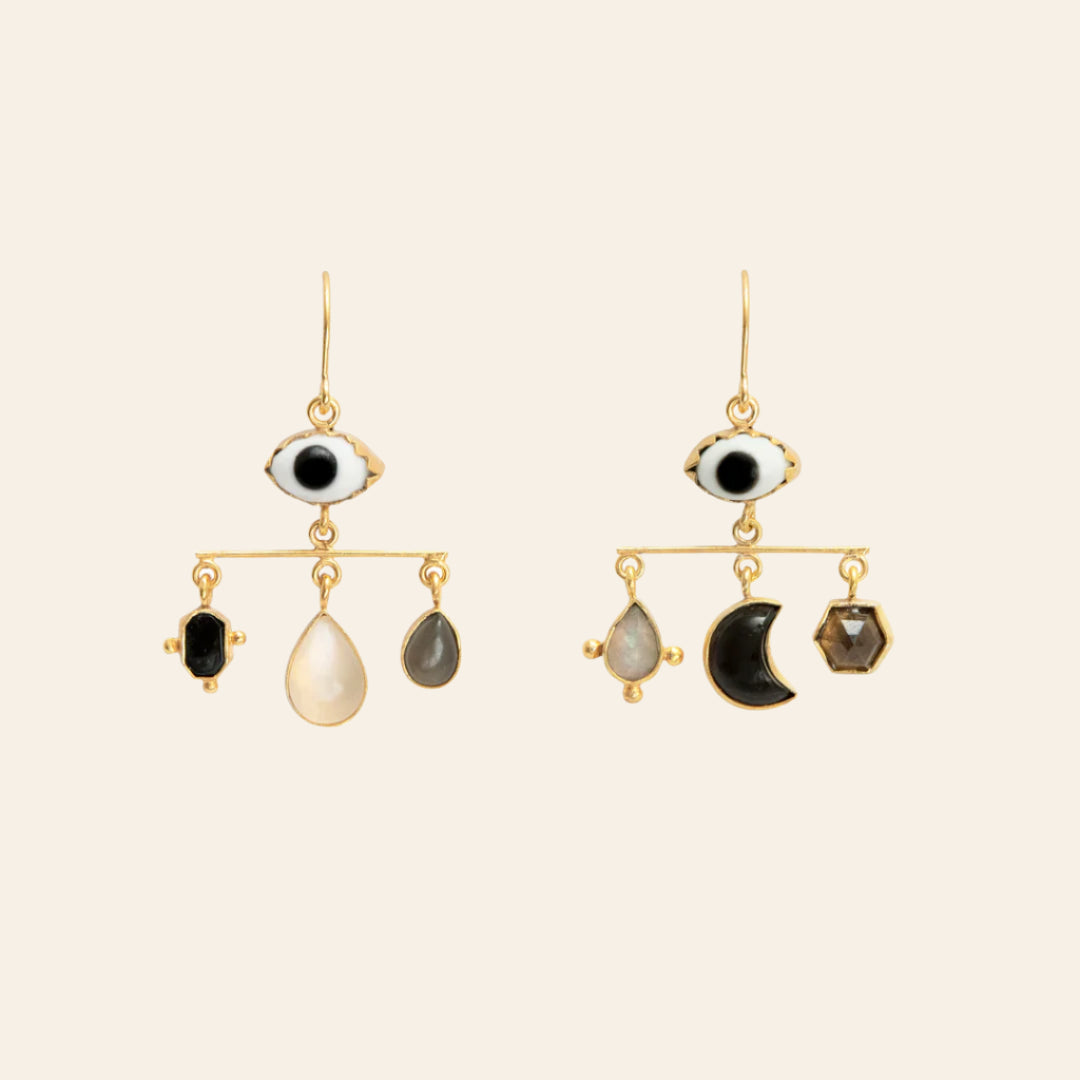 GRAINNE MORTON Eye Balance Drop Earrings