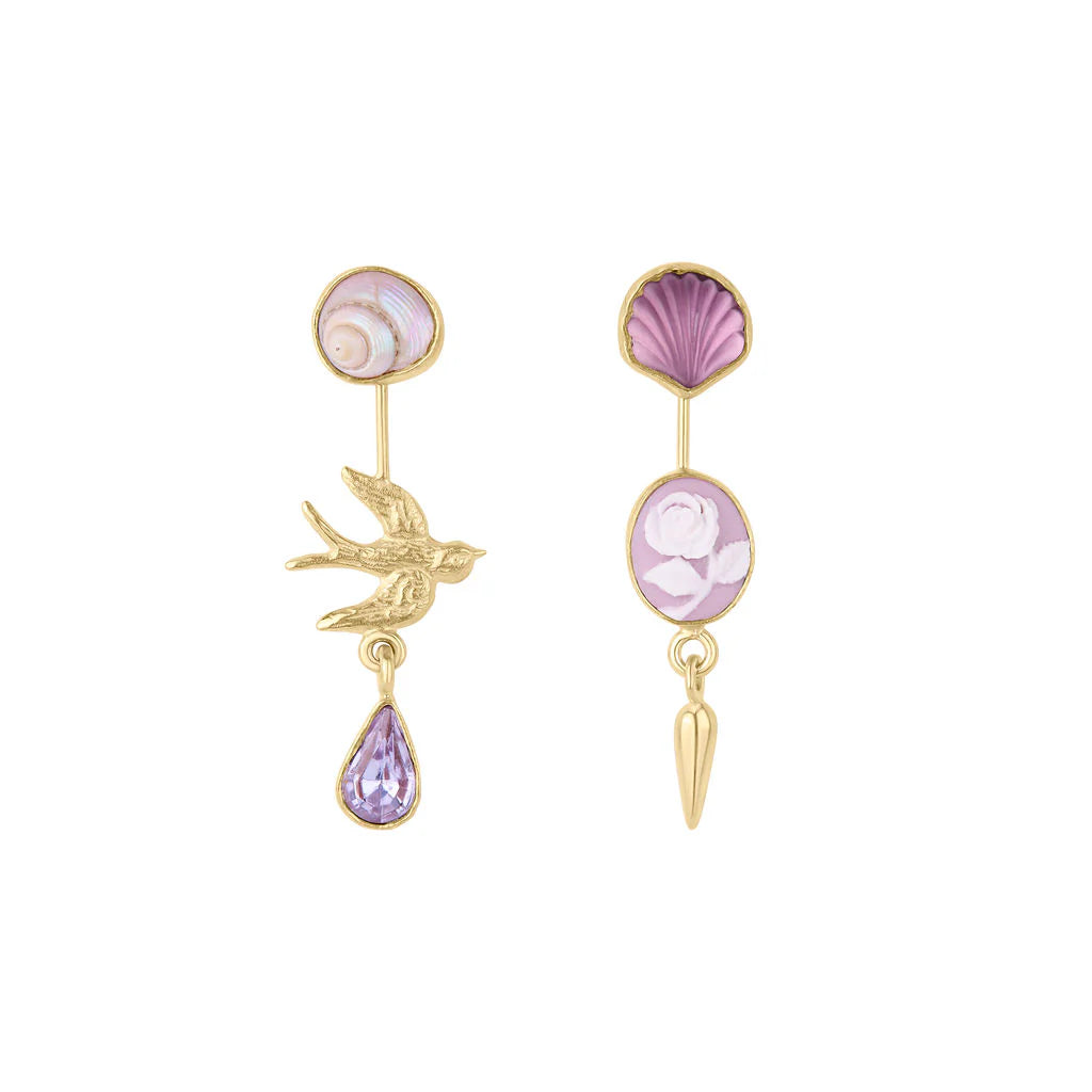 GRAINNE MORTON Double Detachable Victorian Drop Earrings