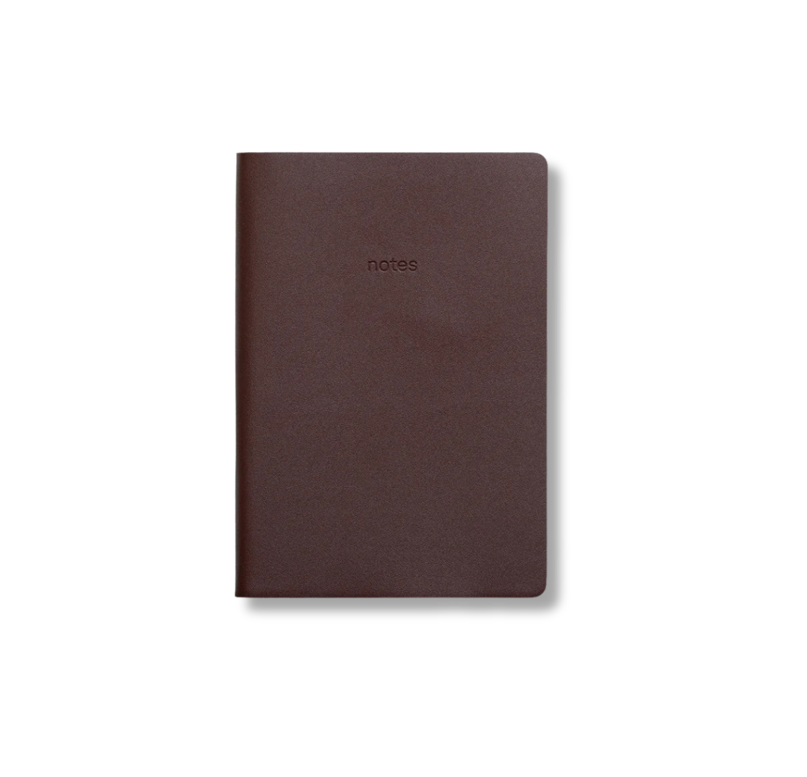 GRY MATTR A5 Vegan Leather Notebook Chocolate