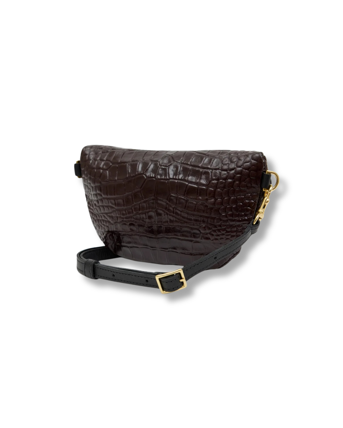 CLARE V Petite Fanny Roma Croco