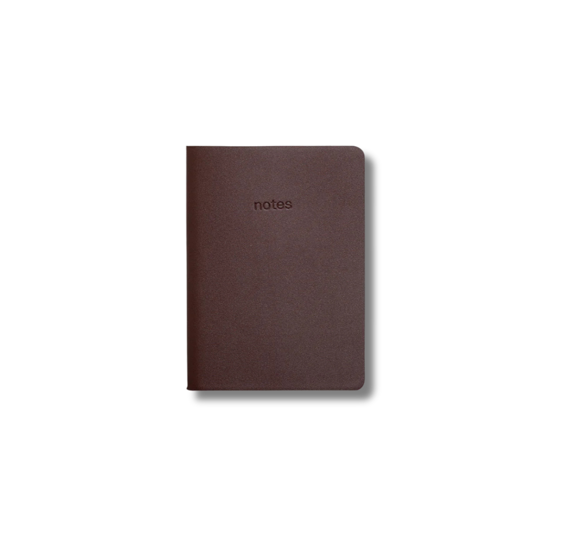 GRY MATTR A6 Vegan Leather Notebook Chocolate