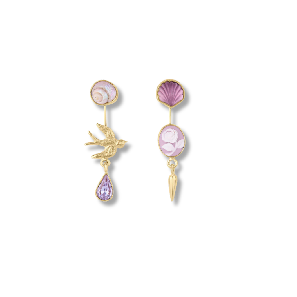 GRAINNE MORTON Double Detachable Victorian Drop Earrings