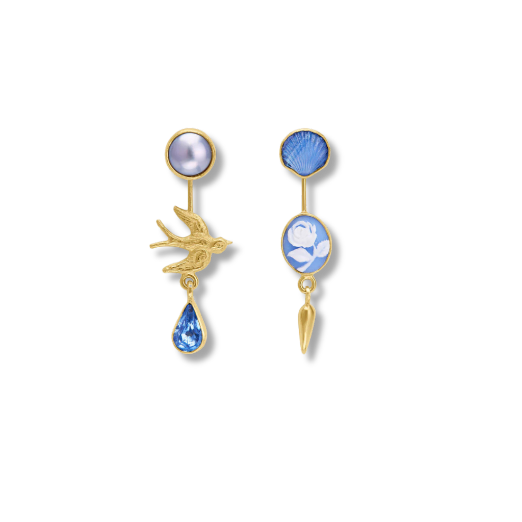 GRAINNE MORTON Double Detachable Victorian Drop Earrings
