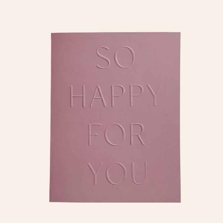 JAYMES PAPER So Happy For You Card No. 10