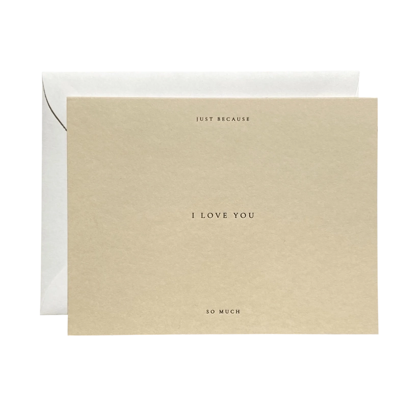 JAYMES PAPER I Love You Card No. 01
