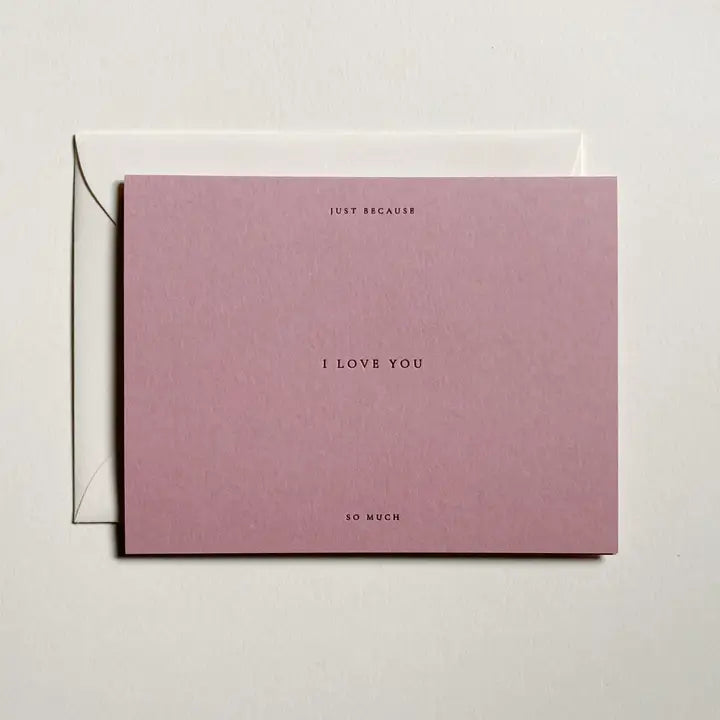 JAYMES PAPER I Love You Card No. 01