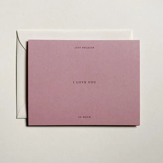 JAYMES PAPER I Love You Card No. 01