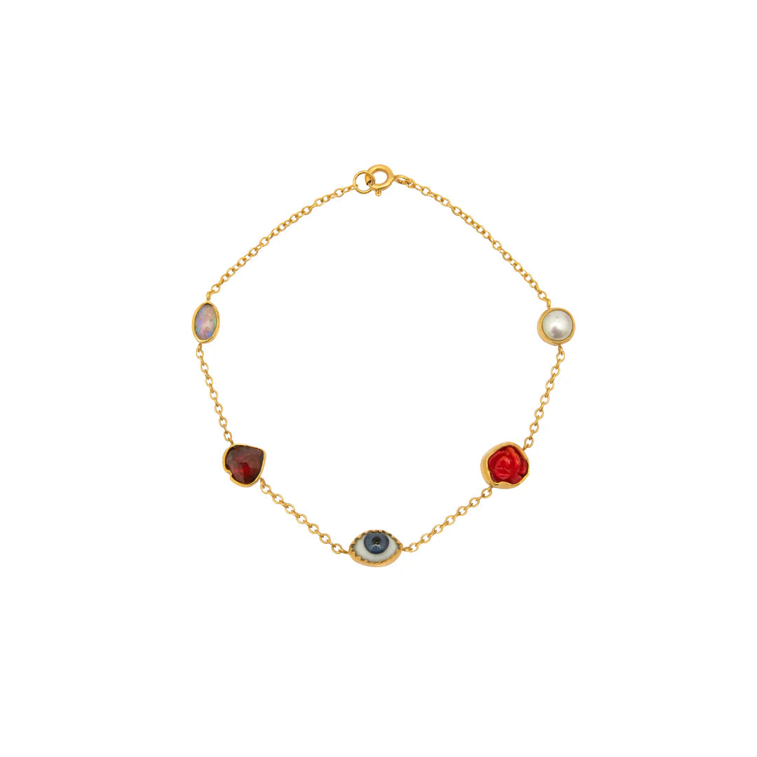 GRAINNE MORTON Five Mini Charm Bracelet