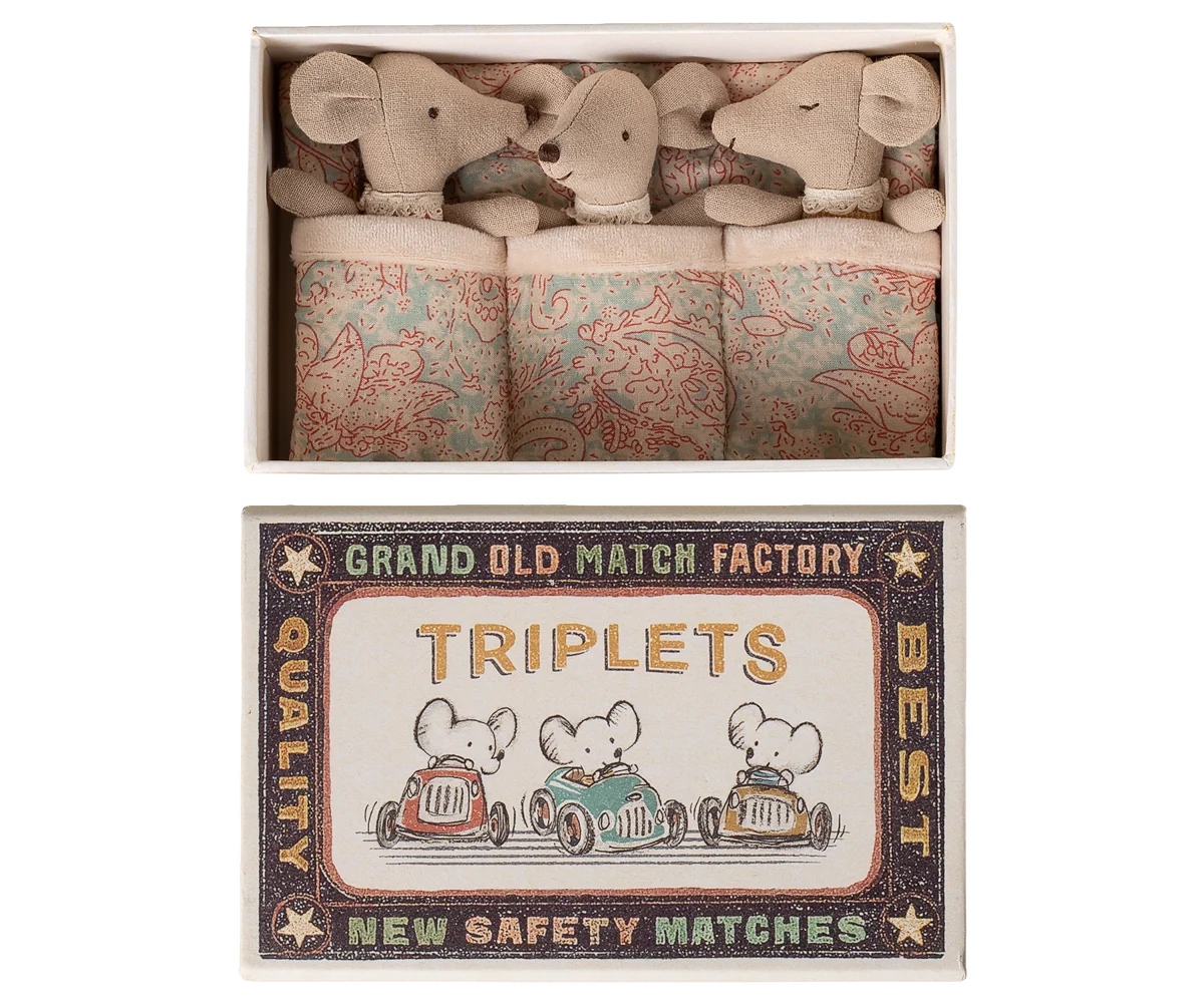 MAILEG Triplets Baby Mice in a Box