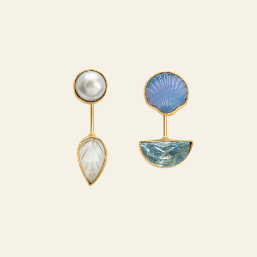 GRAINNE MORTON Shell Detachable Drop Earrings