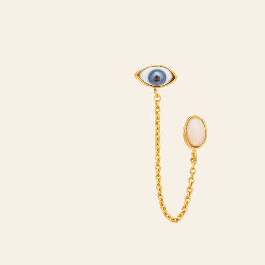 GRAINNE MORTON Eye Double Stud Earring Single