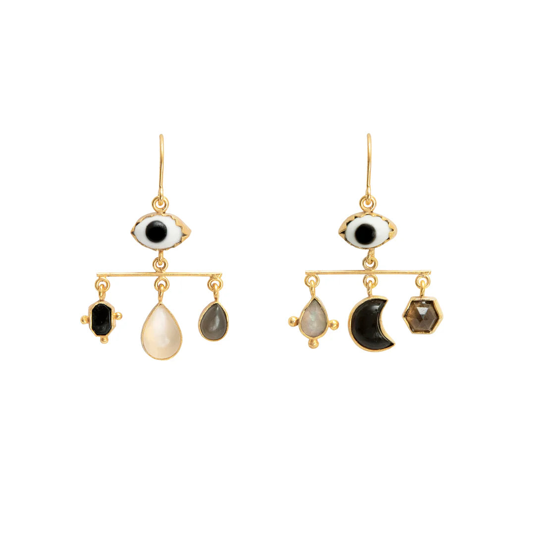 GRAINNE MORTON Eye Balance Drop Earrings