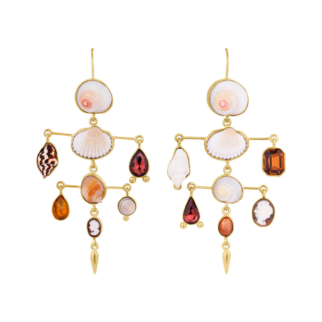 GRAINNE MORTON Layered Victorian Drop Earrings