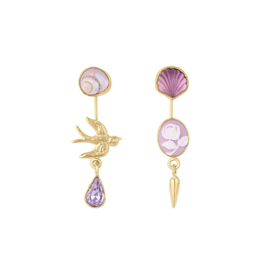 GRAINNE MORTON Double Detachable Victorian Drop Earrings