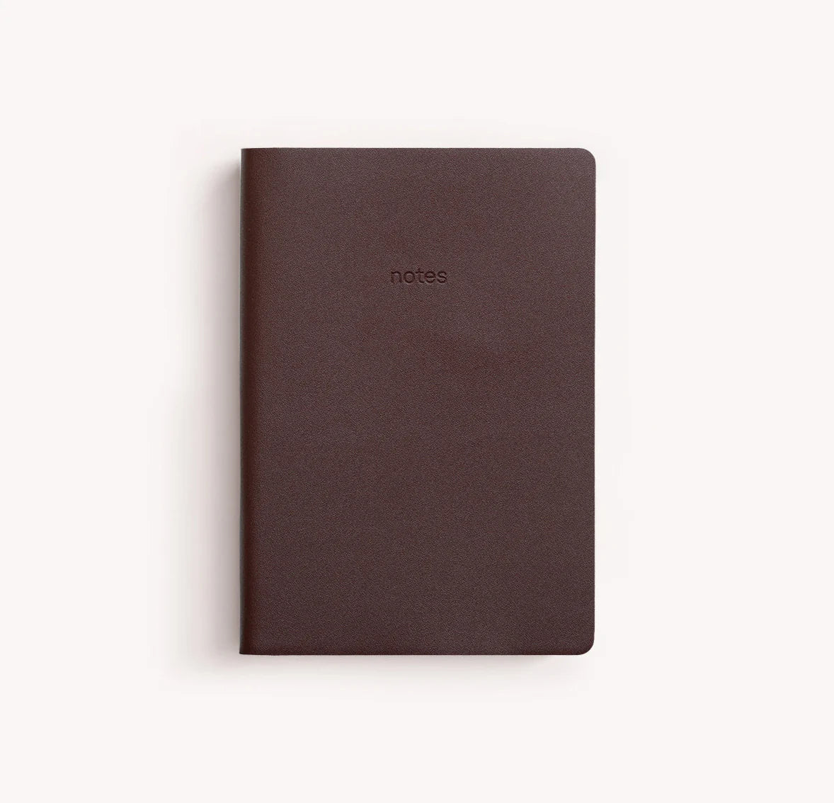 GRY MATTR A5 Vegan Leather Notebook Chocolate