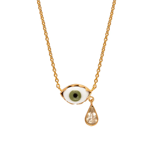 GRAINNE MORTON Eye Teardrop Necklace