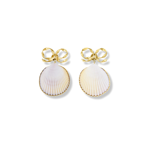 GRAINNE MORTON Bow & Shell Earrings