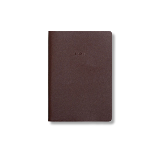 GRY MATTR A5 Vegan Leather Notebook Chocolate