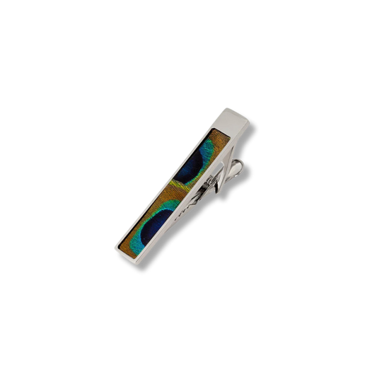 BRACKISH Succession Tie Clip Peacock