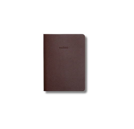 GRY MATTR A6 Vegan Leather Notebook Chocolate