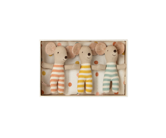 MAILEG Triplets Baby Mice in a Box