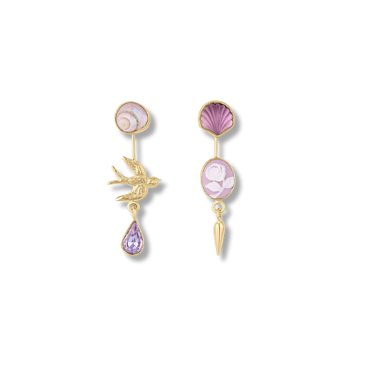 GRAINNE MORTON Double Detachable Victorian Drop Earrings