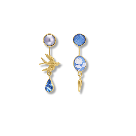GRAINNE MORTON Double Detachable Victorian Drop Earrings