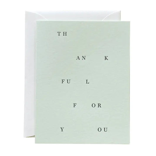 JAYMES PAPER Thankful For You Card No. 31